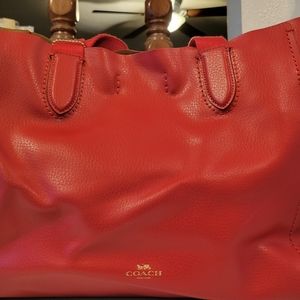 Red Coach tote